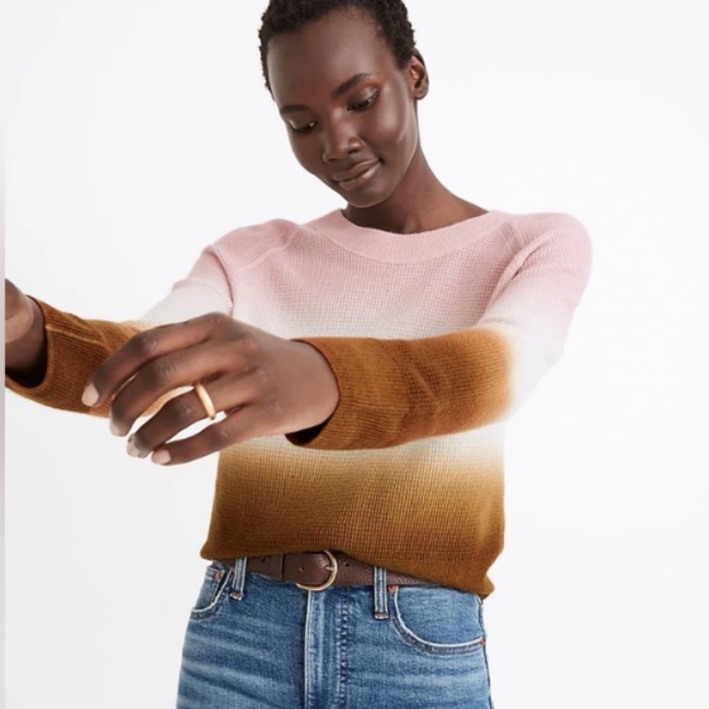 Madewell Dip Dye Cashmere Sweater